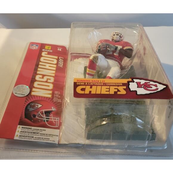 NEW Larry Johnson #27 Kansas City Chiefs McFarlane NFL Series 14 Sportspicks - Picture 6 of 7